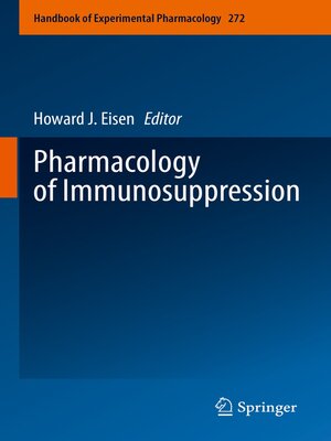 cover image of Pharmacology of Immunosuppression